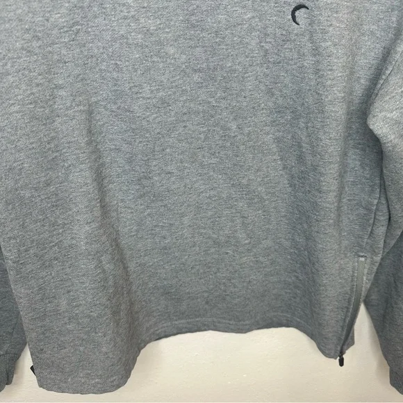 Zyia Active Gray Energetic Zipper Crewneck Sweatshirt Women's Size XSmall - Picture 6 of 13